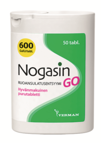 NOGASIN GO 600 GaIU PURUTABLETTI 50 kpl