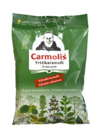 Carmolis Sokeriton Kurkkukaramelli 20x75 g